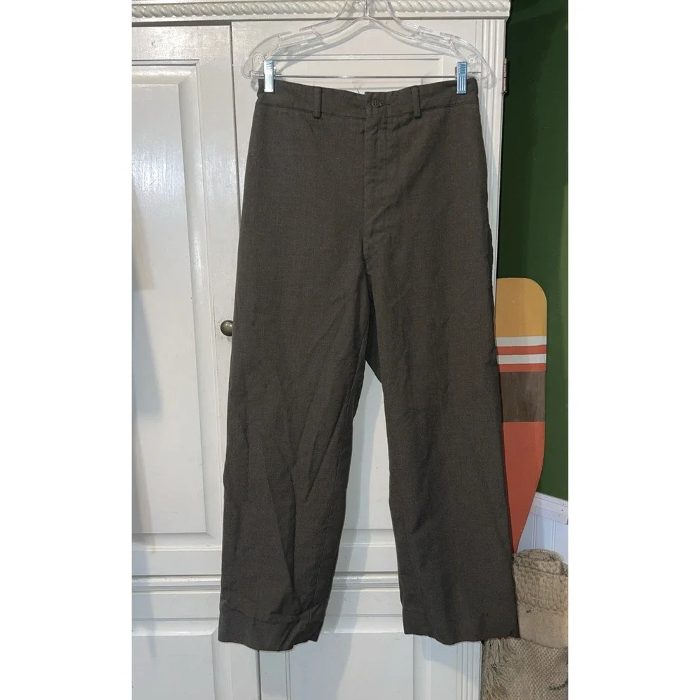 Vietnam War US Army OG-107‎ Sateen Wool Field Trousers Pants Men 34x32 Olive